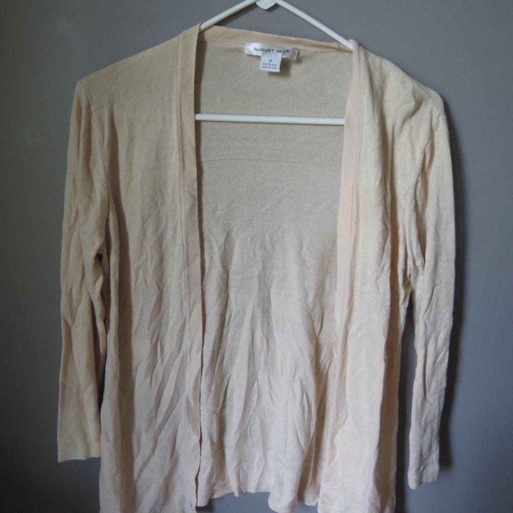 Tan cardigan